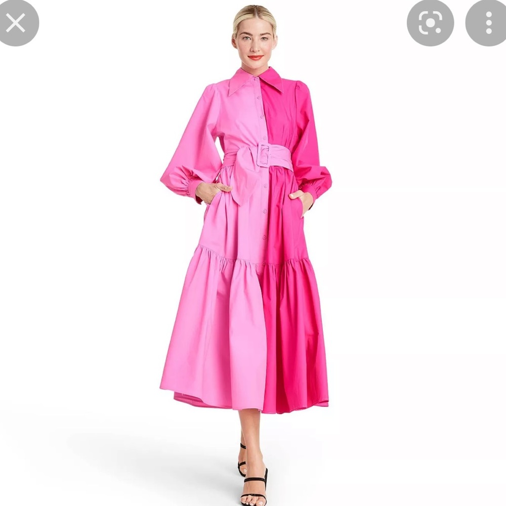 Christopher John Rogers x Target Pink midi dress
